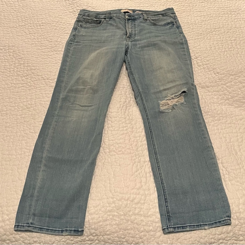JEN7 by 7 for all mankind Slim Boyfriend Blue Jeans